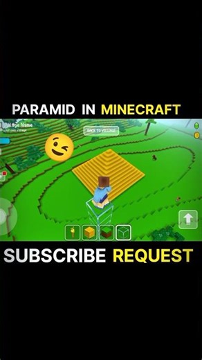 I Built a Pyramid in Minecraft Mobile 🔥 #minecraft #shortsfeed