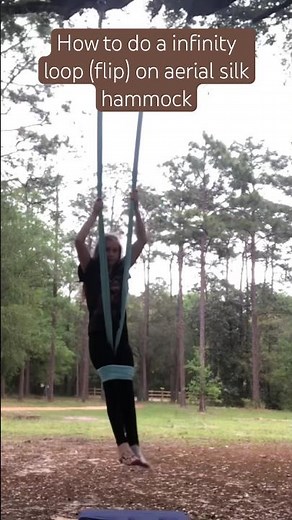 How to do a infinity loop (flip) on aerial hammock #aerial #aerialhammock #flip