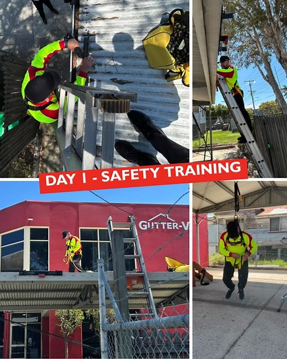 ⚠️ Training Day 1 - Safety training (the most important day)! The new owner of Gutter-Vac Shoalhaven & Illawarra completed his 'Working Safely at Heights' safety course yesterday, in preparation for a big week on the road with our local Gutter-Vac franchisees. As part of Gutter-Vac's 12-day training, new franchisees obtain their safety certification through Gutter-Vac's Registered Training Organisation, Ballantyne Safety. This includes the correct safety procedures and the correct use of the saf