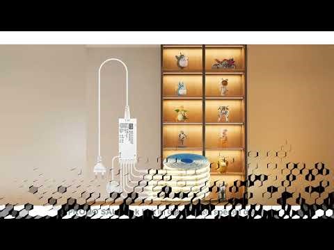 Under Cabinet Collection Display COB LED Strip Light Bookcase Wardrobe Closet Lamp Tape Penetrable W