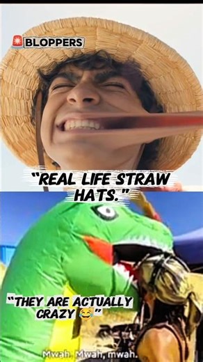 Bloppers “Real Life Straw Hats 😂”............ #explained #onepiece #blopper #viral