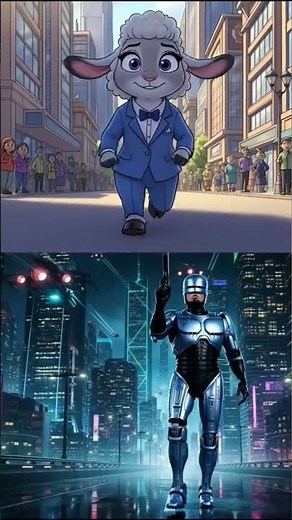 The transformation 3. #animation #zootopia #robocop