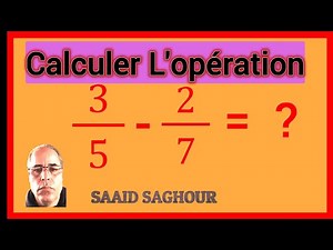 La Soustraction de fractions Avec Dénominateurs Différents