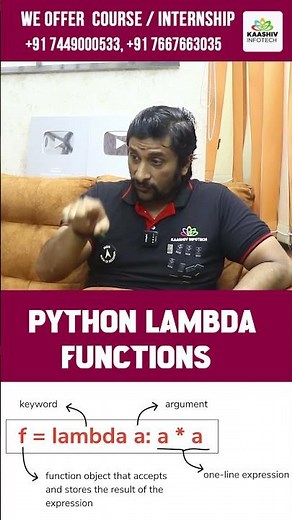 Python Lambda Functions?? | Anonymous Functions | Lambda #lambda #pythoninterviewquestions #function