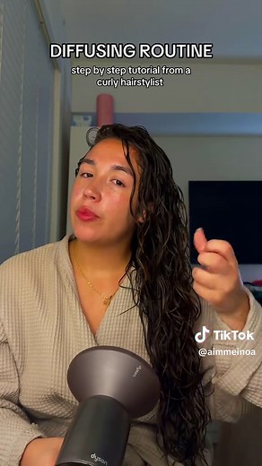 Step-by-Step Curly Hair Diffusing Tutorial