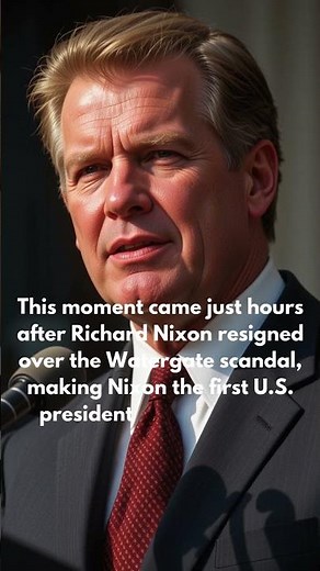 Gerald Ford Becomes U.S. President | August 9, 1974 |“Our Long National Nightmare is Over”| #history