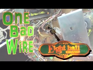 One Bad Wire Can Kill Switches All Over The Playfield- Bally Eight Ball Champ Pinball Machine Repair