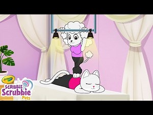 She Got A Crazy Massage! | Crayola Scribble Scrubbie | Funny Cartoons for Kids