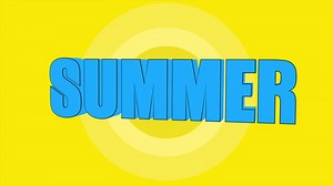 Download Summer 3D Text Rotating Animation for free