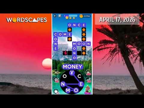 Wordscapes Daily Puzzle April 17, 2026 gameplay | Answers | Solution