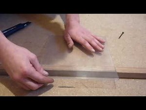 couper du plexiglas avec un cutter ou une vis placo