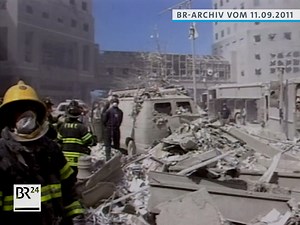 Am 11.09.2001 schilderte die ARD-Korrespondentin Irmtraud Richardson live im BR Fernsehen die Lage in New York nach dem Terroranschlag und dem Einsturz der zwei Türme des World Trade Centers. #BR24Zeitreise | BR24