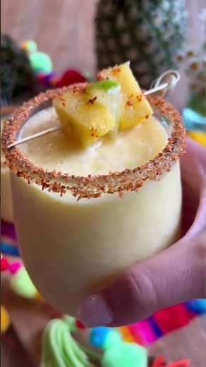 Frozen Pineapple Margarita in 5 Minutes
