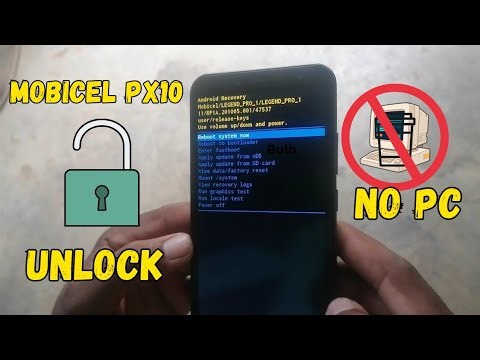 How To Hard Reset Mobicel PX10 to unlock password pattern or Pin.