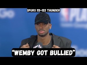 Shai Gilgeous Alexander TROLLS Wembanyama after Game 2 win - Post Game Interview - Spurs vs Thunder