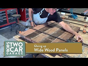 How to Glue up Wide Wood Panels and Tops