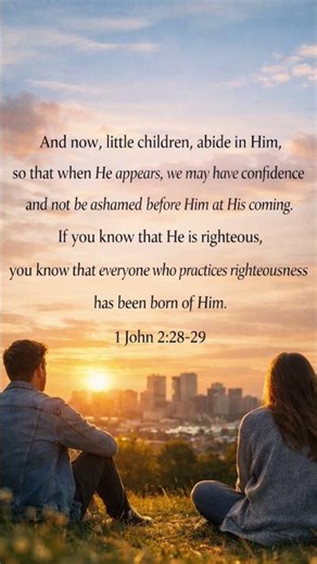 📖 1 John 2:28–29 #Abiding in #Christ & #Living in #Righteousness #dailyverse #dailyscripture #jesus