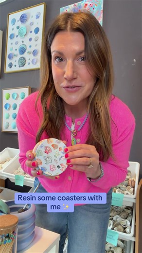 Transforming Cardboard Coasters with Resin and Gold Trim