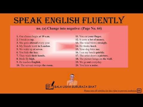 SPEAK ENGLISH FLUENTLY -- CHAPTER 6 -- EXCERCISES