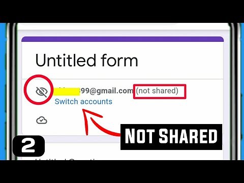 Your Email and Google Account Are Not Part Of Your Response #googleform #notshared #switchaccount