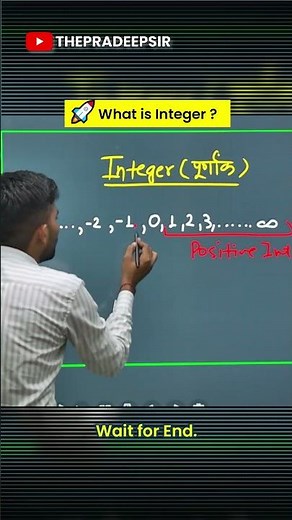 Integers Made Easy 📚 | Maths Trick by The Pradeep Sir