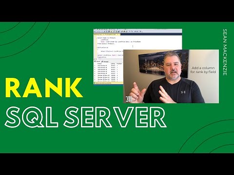 How to Create a Rank Column in SQL Server - TSQL Rank, Partition By, and Order By.