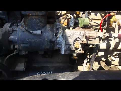NHC250 cummins injection pump removal
