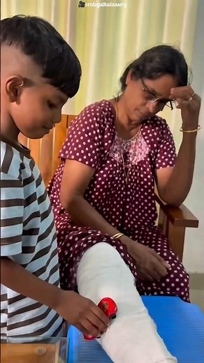 The Grandson's Kindness Made Grandma Cry ❤️🥹