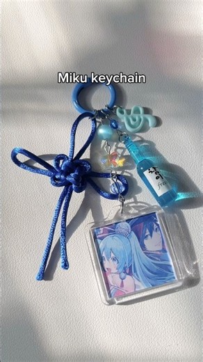 Today I’m gonna turn into a cute little Miku keychain #smallbusiness #keychain