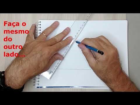 Como desenhar um triângulo equilátero
