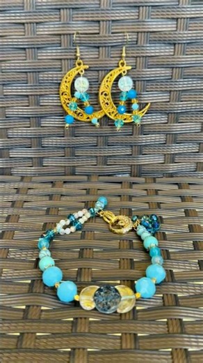 “Enchanted” Bracelet and Earrings Set DIY! #diy #handmadeseller #trendyjewelry #smallbusiness