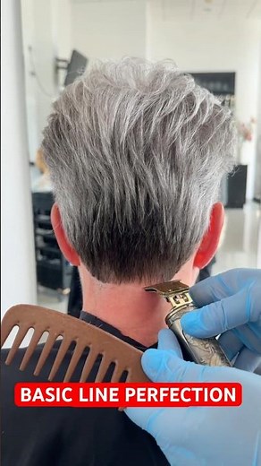 SHORT HAIRCUT BASIC LINE PERFECTION: Complete Tutorial Linked Below! 🔥🔥🔥 #haircut #pixiehaircut