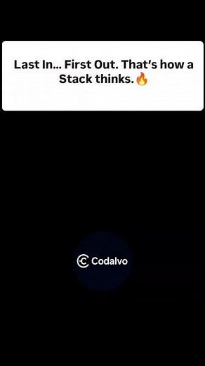 Stack Explained in Seconds | LIFO Concept | DSA Basics 🚀