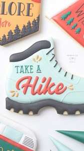A little Fall baking inspo for the trailblazers and sass-masters. 🏕️ #TakeAHike #FallCookieSet #RoyalIcingCookies #HikingTheme #DecoratedCookies #CookieDecoratingVideo #SugarCookieDesign #AutumnBaking #CookieArtistry #OutdoorCookies #LetteringClass hiking themed cookie, take a hike royal icing cookie, cozy fall dessert, trail-inspired baking, boot cookie design, witty sugar cookie, fall baking inspiration, decorated cookie ideas, forest-themed cookies, cookie art video, icing lettering class | 