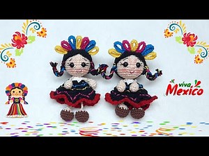 🇲🇽 BAMBOLA LELE MEXICAN DOLL AMIGURUMI / EASY KNITTING / STEP-BY-STEP TUTORIAL 🇲🇽