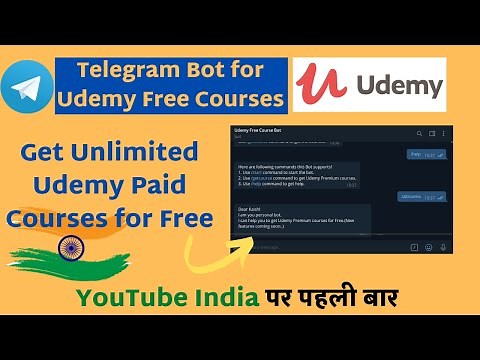 Get Unlimited Udemy Paid Courses for Free | My Telegram Bot | Best Udemy Courses for Free