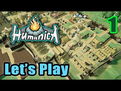 Humanica - Stone Age to Iron Age - Populous Like - Survival City Builder Colony Sim - Full Gameplay