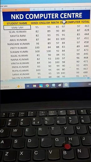 Excel में Row और Column कैसे काम करते हैं? | MS Excel Basic Tutorial Hindi #nkdcomputercentre