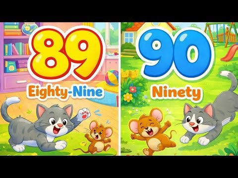 How to Learn Numbers | 89 and 90