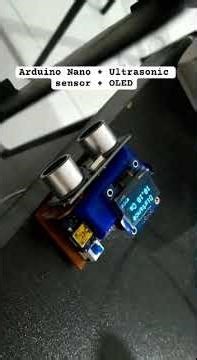 Arduino Nano Ultrasonic Sensor Distance Measurement Prototype #esp32 #arduino #arduinoproject