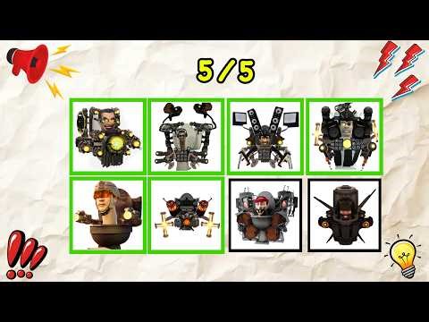 🚀 ASTRO SKIBIDI TOILET SAY THE WORD ON BEAT CHALLENGE | LEVELS 1–5 | EASY TO INSANE!