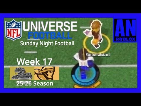 NFL Universe Football (25-26) - Rattle Vs Pioneers (Week 17) (SunNF) | AN Ninja Roblox