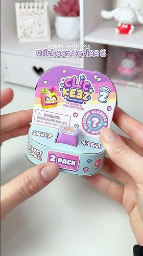 Unboxing the New Clickeez Series 2! So satisfying 💗💜 #clickeez #blindbox #blindboxopening #asmr