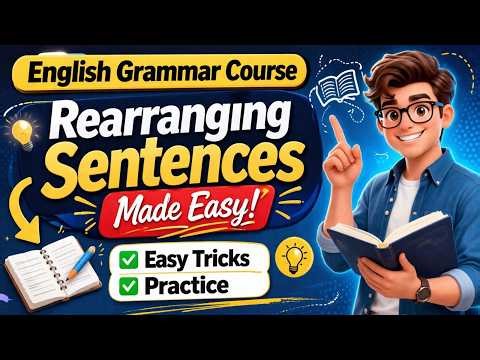 Rearrangement of sentences | English Grammar Course