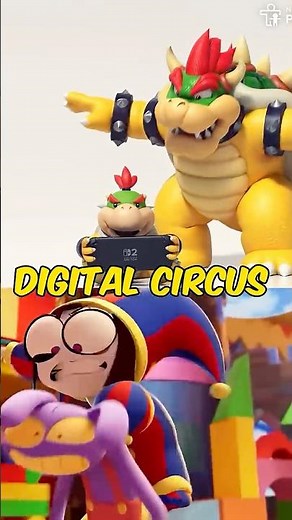 Bowser FINALLY Watches The Amazing Digital Circus! #mario #tadc #funny #bowser