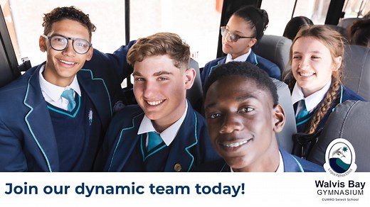 2026 VACANCIES Location: Walvis Bay Gymnasium Closing Date for Applications: 06 October 2025 LOWER SECONDARY AFRIKAANS IGCSE/ AS LEVEL INFORMATION COMMUNICATION TECHNOLOGY IGCSE/ AS LEVEL MARINE SCIENCE/GEOGRAPHY IGCSE/ AS LEVEL TRAVEL & TOURISM IGCSE / AS LEVEL ACCOUNTING / BUSINESS STUDIES IGCSE / AS LEVEL ENGLISH FIRST LANGUAGE IGCSE / AS LEVEL AFRIKAANS SECOND LANGUAGE IGCSE / AS LEVEL MATHEMATICS The successful candidate will: · have the relevant teaching qualification; · have experience in