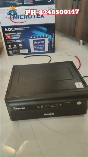 Microtek Inverter UPS battery Home use installation | 200AH BATTERY | 1550 VA /12 VDC #shortvideo