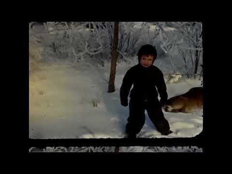Schank 8mm - 1950 Dogs in snow, Ray scooping snow & beginning of elevator