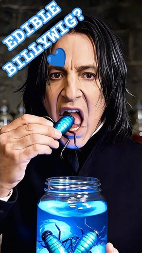 DON'T WATCH Snape Eating This! 🧪💙 #Shorts #billywig