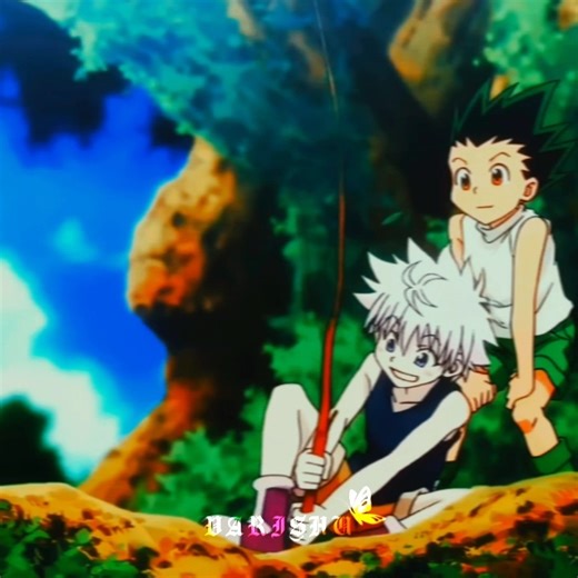 Gon and killua friendship 😩🥰#gon #killua #hunterxhunter #animeedit #hindisong #anime #edit